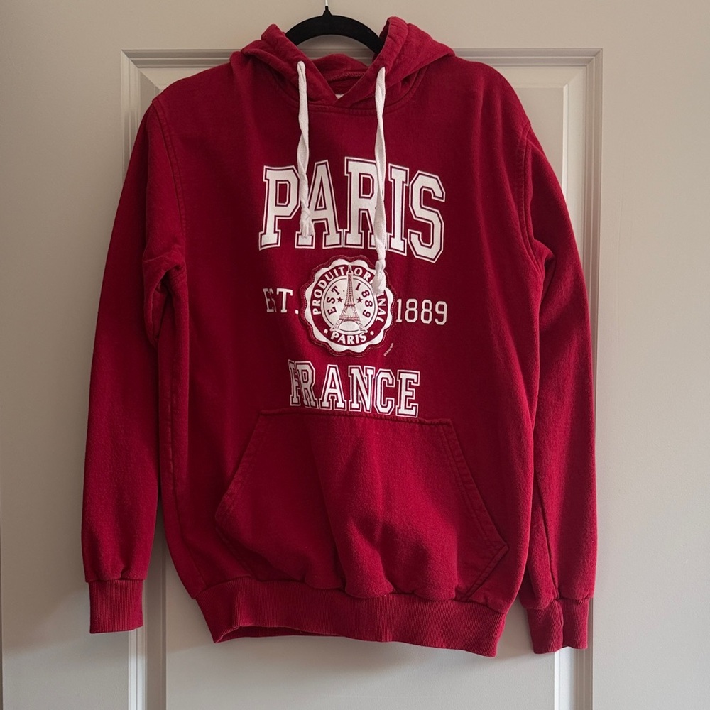 Aris Red Paris France Hoodie